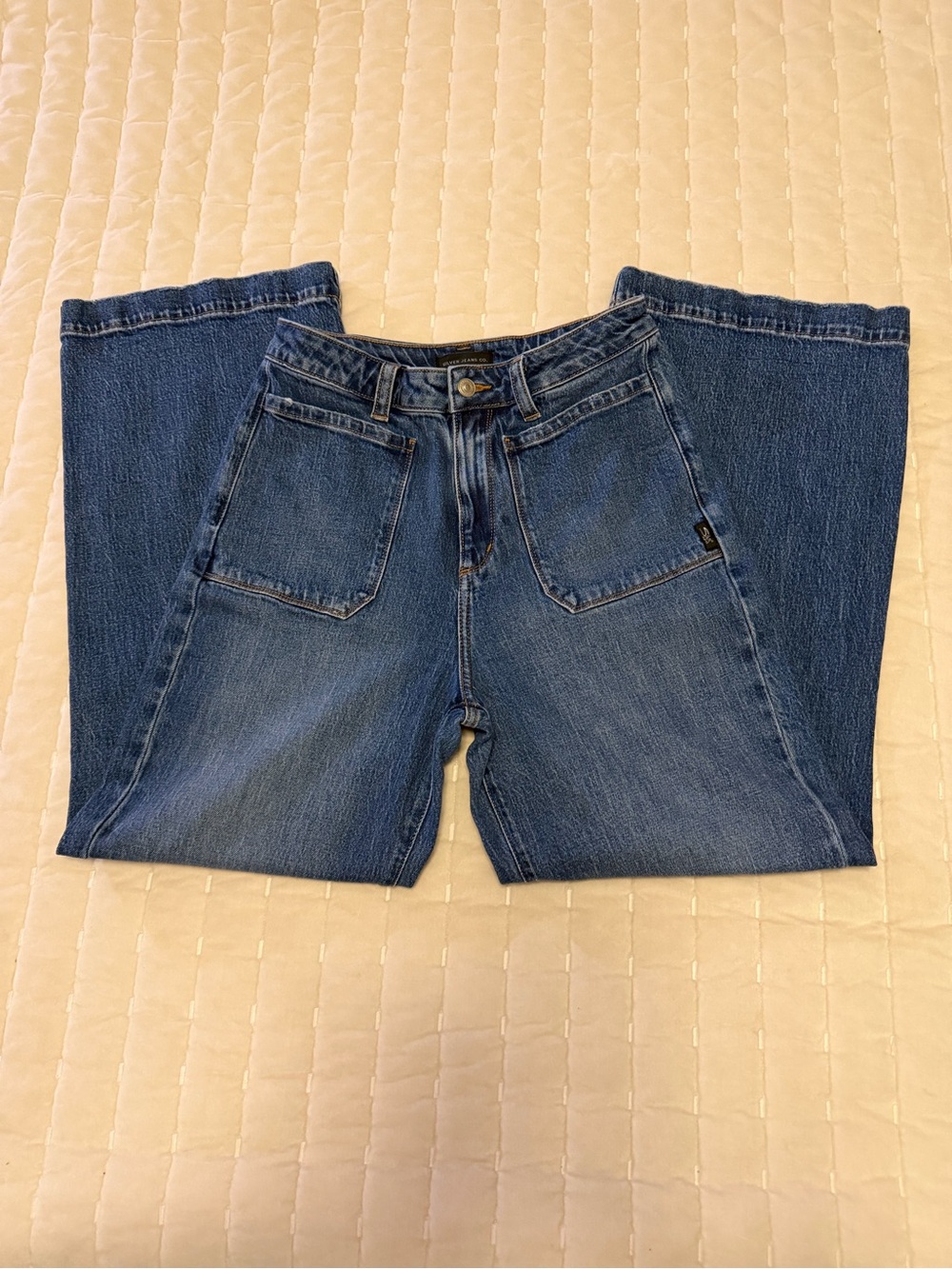 Silver Jeans Co. Women's Vintage Patch Pocket Wide Leg Jeans